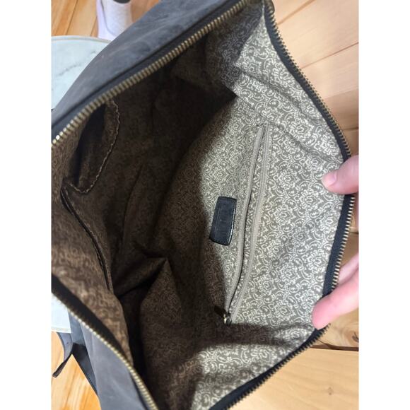 Joy Susan | Black Distressed Vegan Leather Large Crossbody Bag - Picture 8 of 11